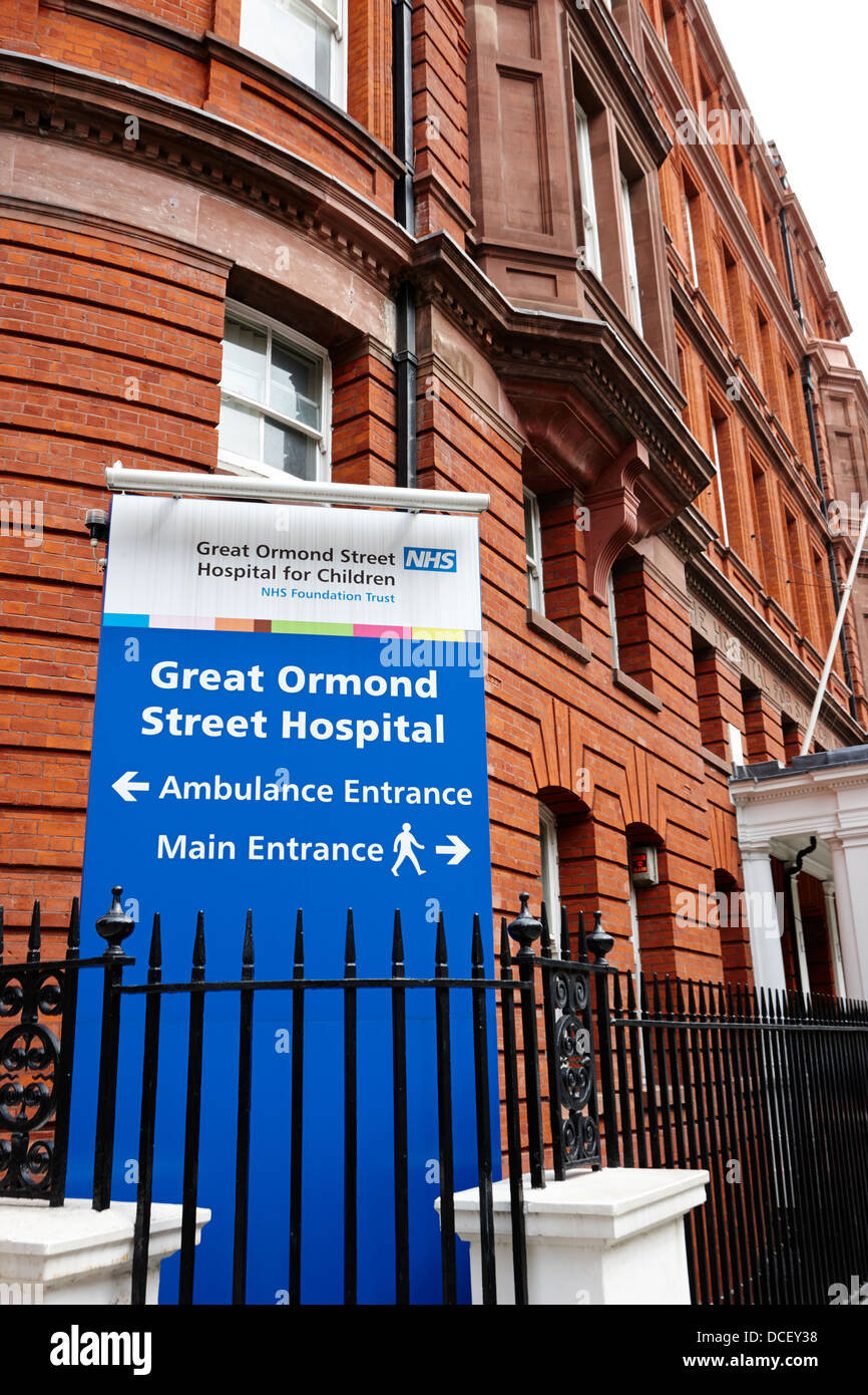 L'hôpital Great Ormond Street London England UK pour les enfants Banque D'Images
