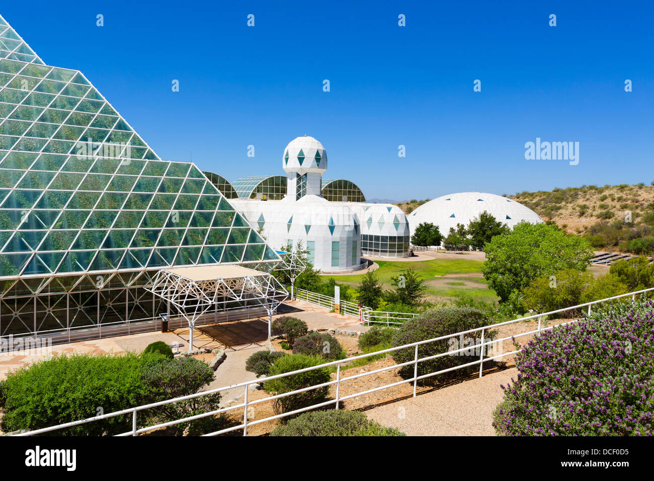 Biosphere 2 Earth Systems Science Research Facility de l'Université de l'Arizona, Oracle, près de Tucson, Arizona, USA Banque D'Images