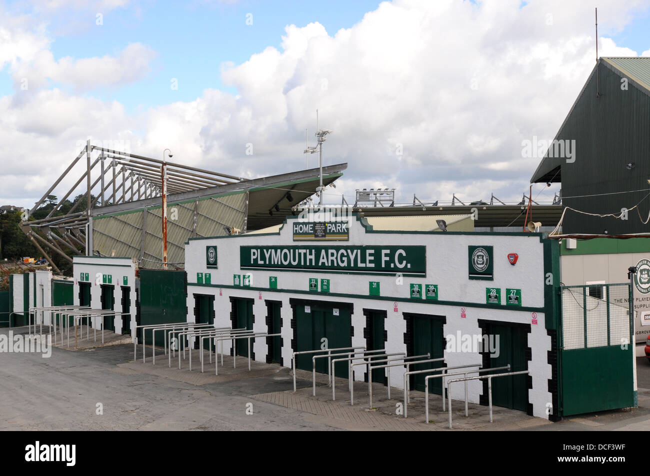 Accueil Parc Plymouth Argyle football ground. Banque D'Images