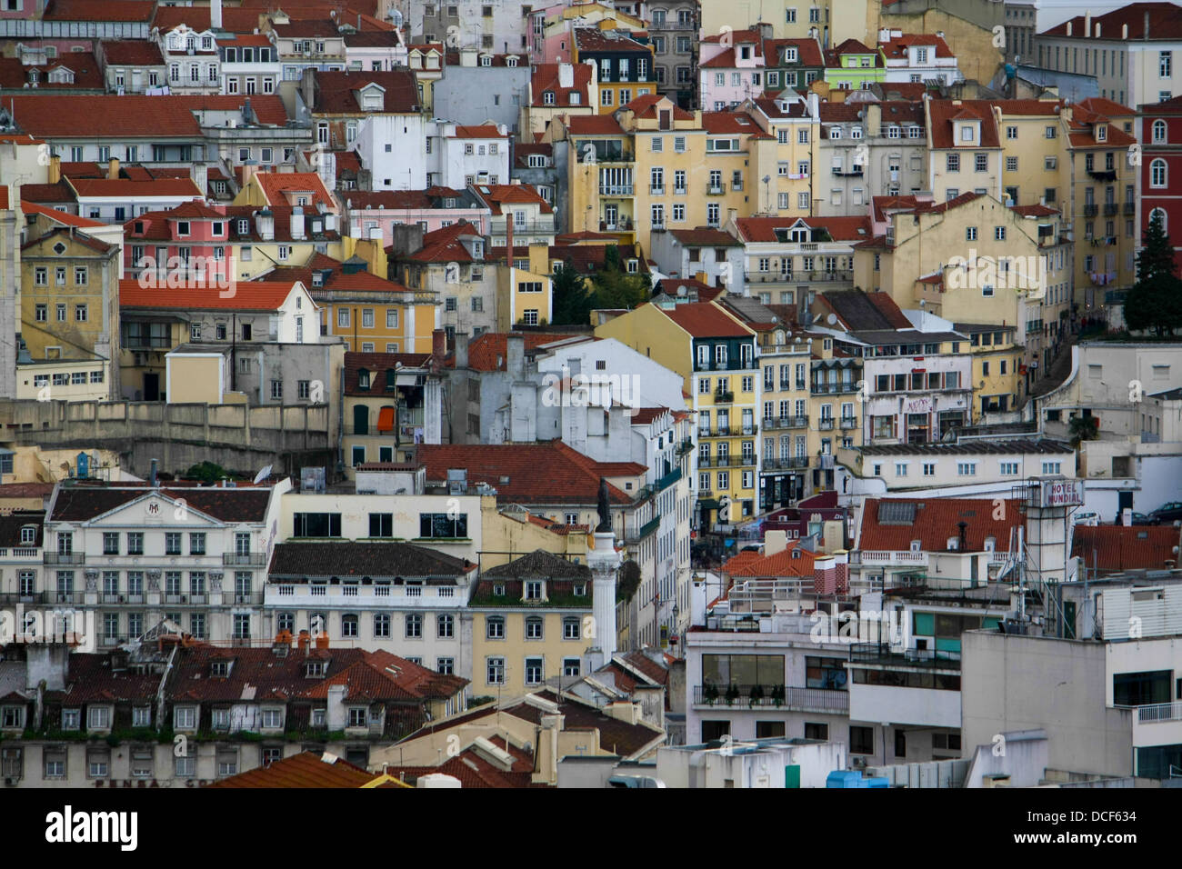 Lisbonne, une des capitales européennes les plus colorés. Banque D'Images