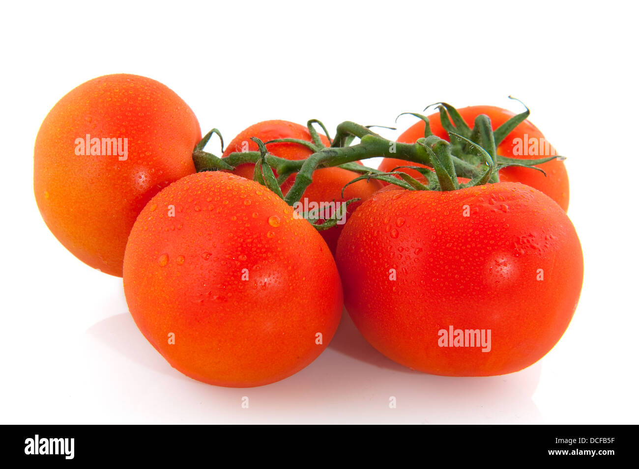 Tomates grappe Banque D'Images