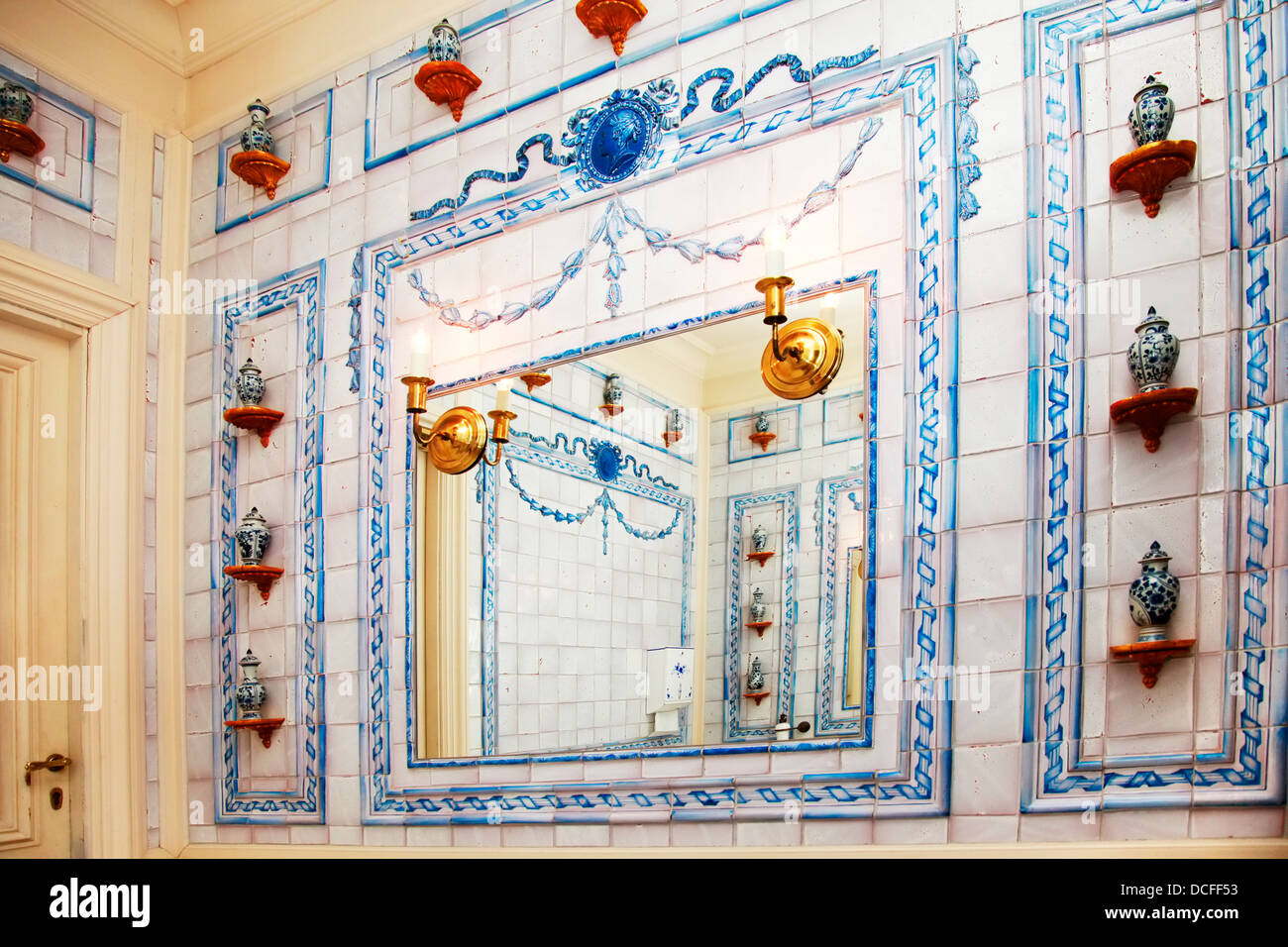 Salle de bain vintage Banque D'Images