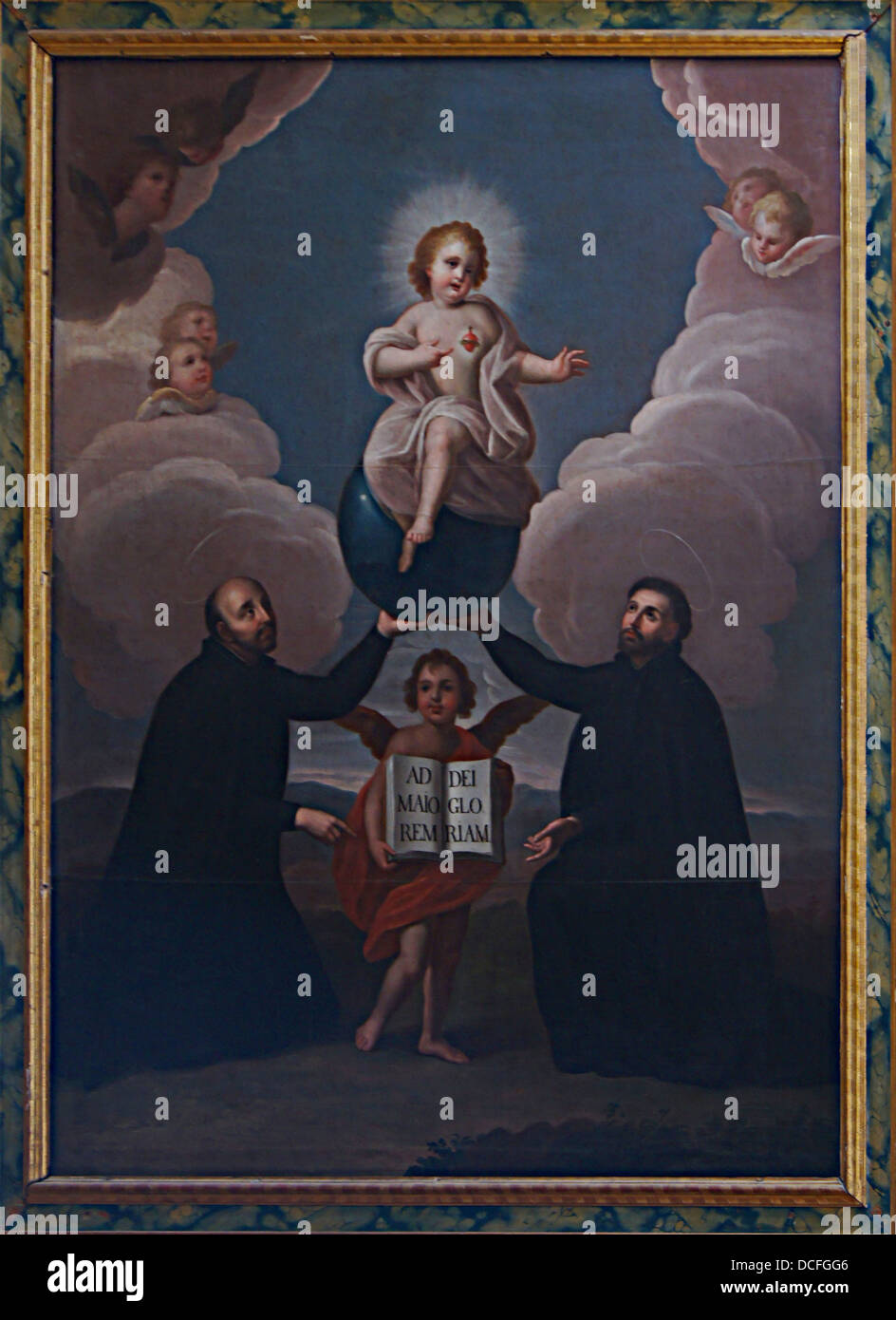 Saint Ignace et Saint François Xavier, fondateurs de l'ordre des Jésuites, la Cathédrale de Cordoue, Espagne Banque D'Images