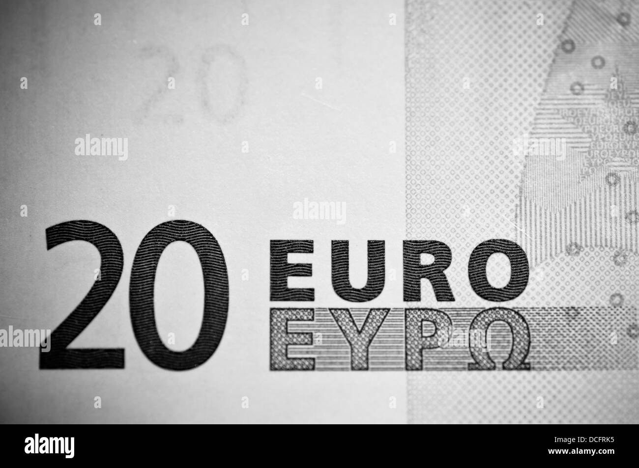 Twenty Euro note Banque D'Images