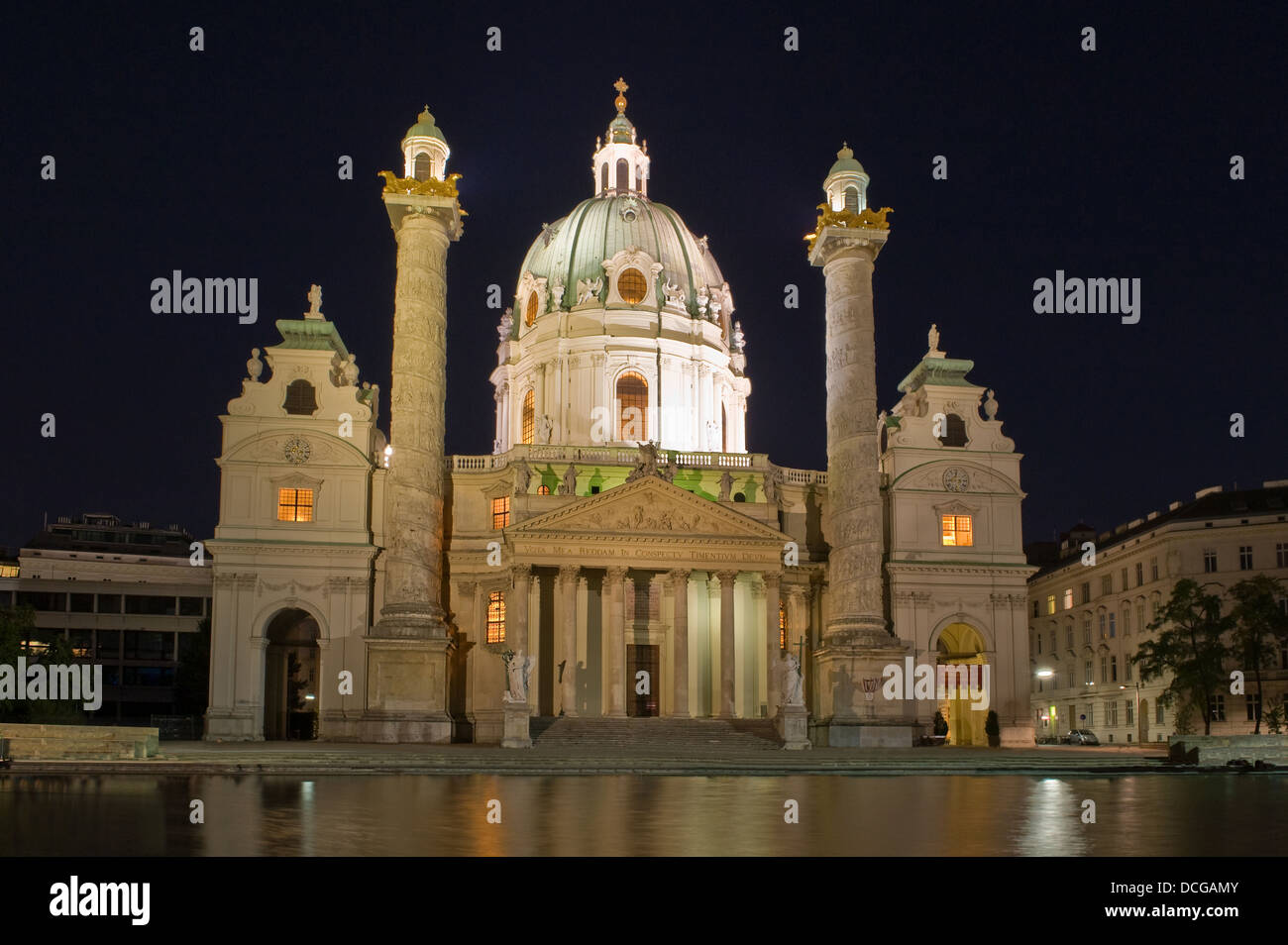 Cathédrale de Saint Charles à Vienne, Autriche Banque D'Images