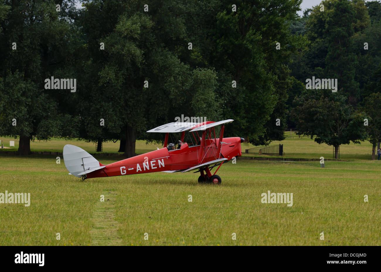 Le De Havilland moth club 28e Rallye international Banque D'Images