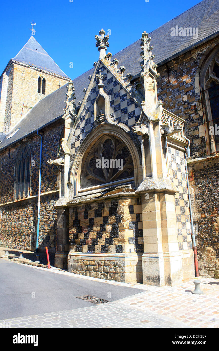 Eglise St Martin, Place St Martin, Vieux Ville, St Valery Sur Somme, Somme, Picardie, France Banque D'Images