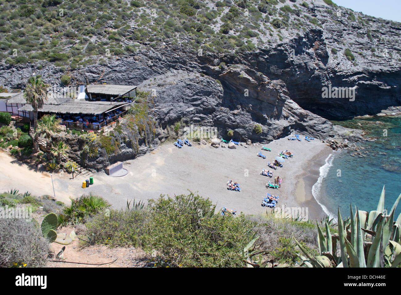 Restaurant La Cala, La Manga Club Resort, Costa Calida, Murcia, Espagne Banque D'Images