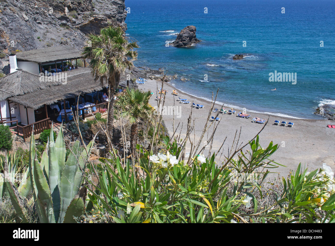 Restaurant La Cala, La Manga Club Resort, Costa Blanca, Espagne Banque D'Images