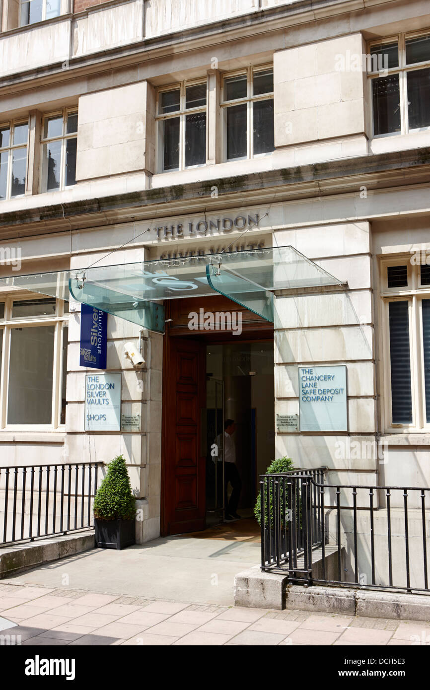 La London Silver Vaults England UK Banque D'Images