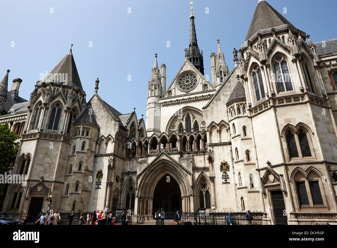 La Royal Courts of Justice London England UK Banque D'Images
