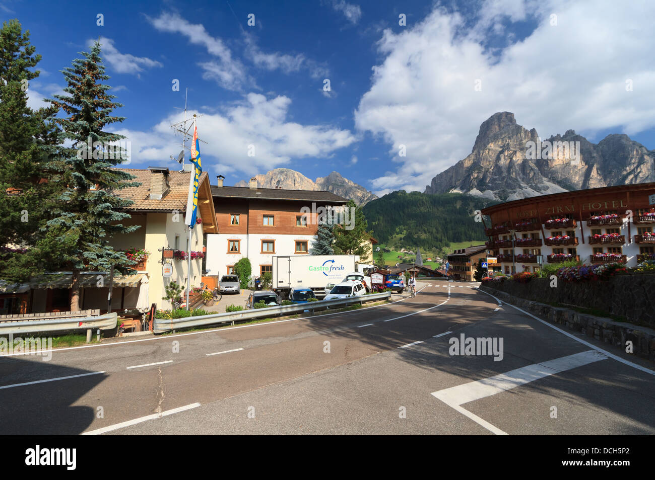 Corvara in Badia, Italie Banque D'Images