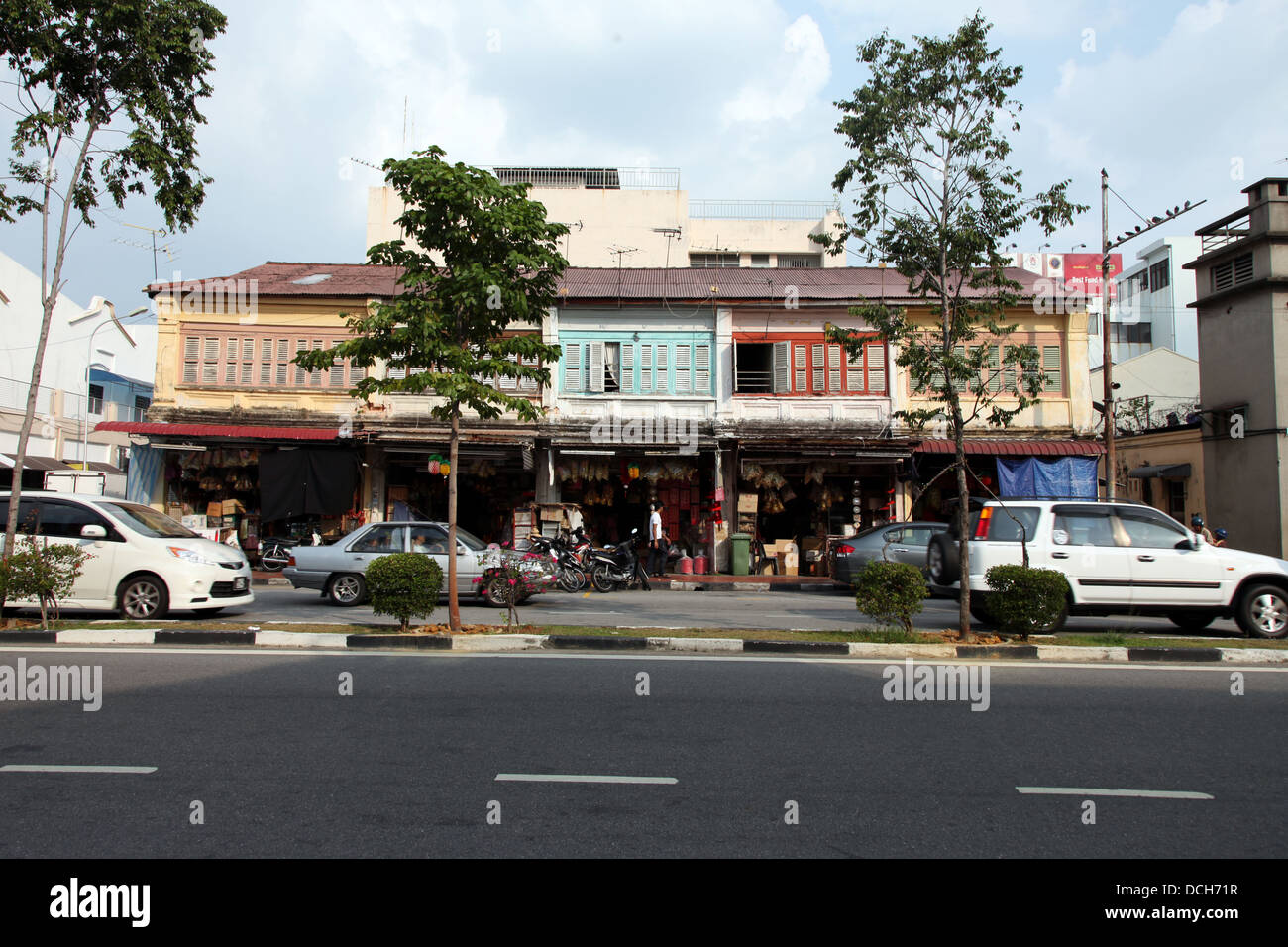 C'est une photo de la rue et de Georgetown de Penang en Malaisie Banque D'Images