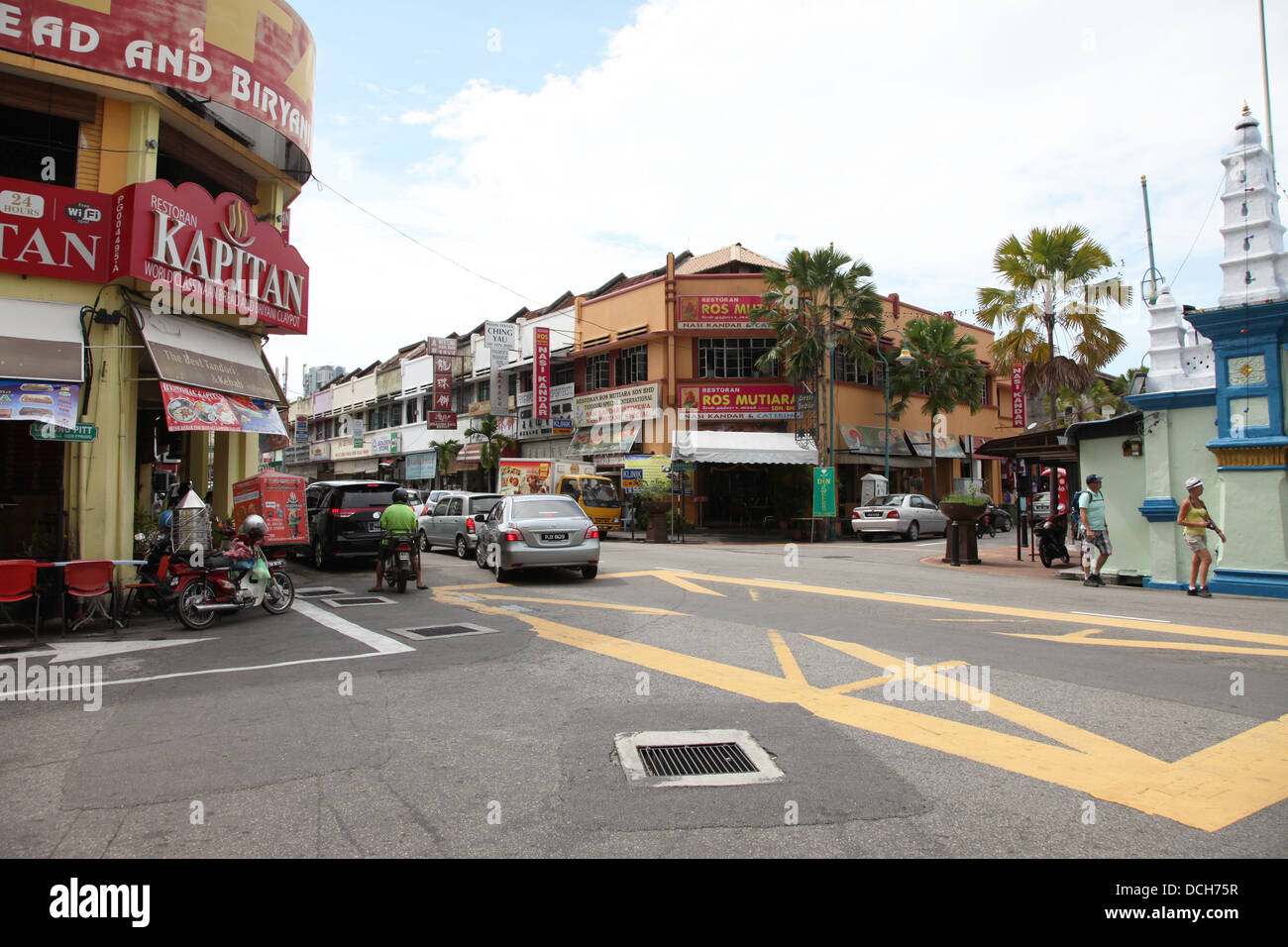 C'est une photo de la rue et de Georgetown de Penang en Malaisie Banque D'Images