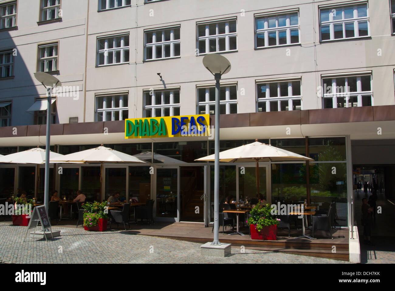 Nouvelle chaîne Beas Dhaba Restaurant Indien végétarien à Bila Labut nouvelle ville Prague République Tchèque Europe Banque D'Images