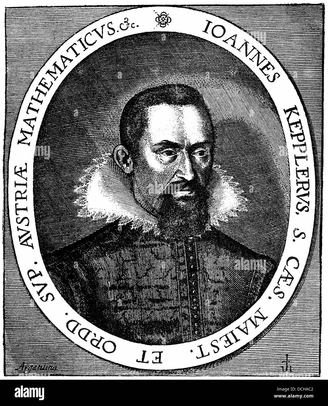 Johannes Kepler ou Keppler, 1571 - 1630, un philosophe allemand, mathématicien, astronome, astrologue, opticien et protestante e Banque D'Images