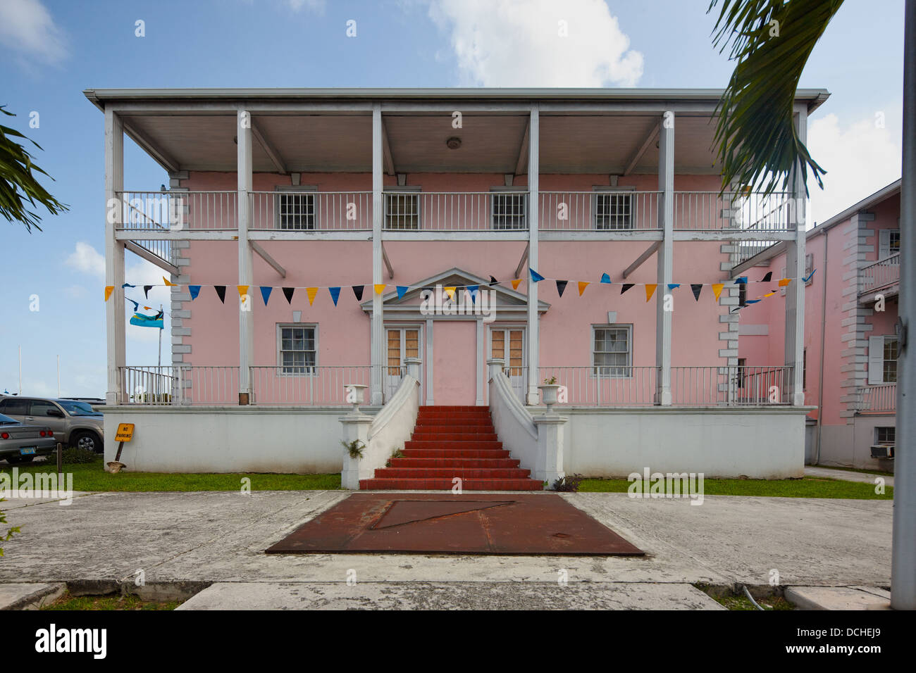 Ministère des affaires étrangères, Nassau, New Providence Island, Bahamas, Caraïbes Banque D'Images