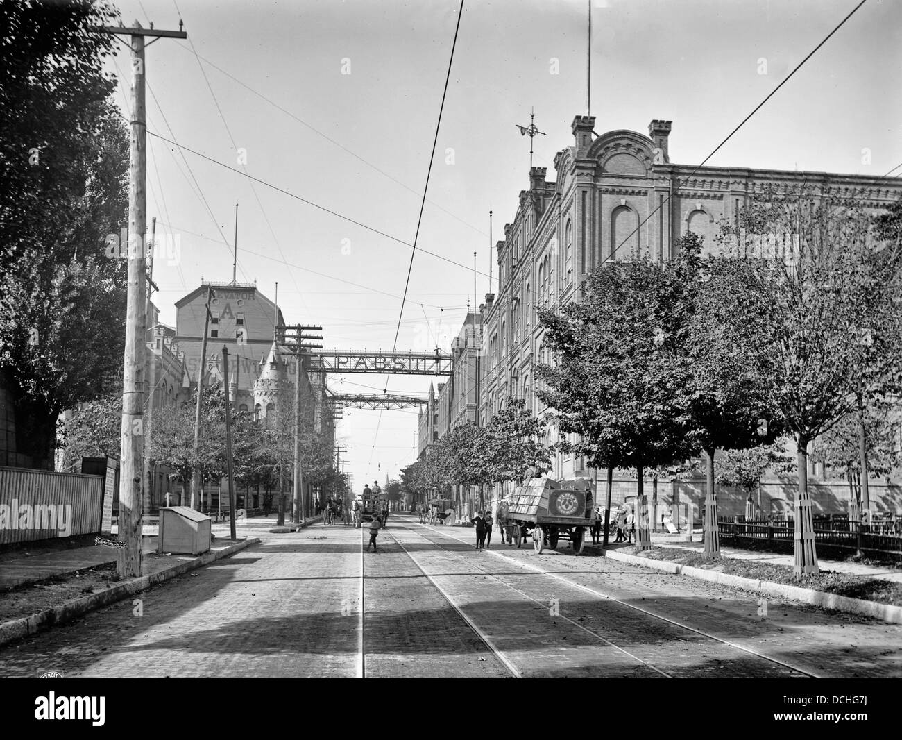 La Brasserie Pabst, Milwaukee, Wisconsin, vers 1900 Banque D'Images