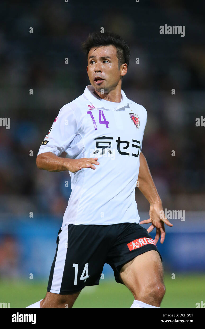 Koji Yamase (Sanga), le 18 août 2013 - Football : Football /2013 J.LEAGUE Division 2 entre Yokohama Kyoto Sanga F.C. FC 1-0 au Stade de Football de la NHK Spring Mitsuzawa, Kanagawa, Japon. © YUTAKA/AFLO SPORT/Alamy Live News Banque D'Images