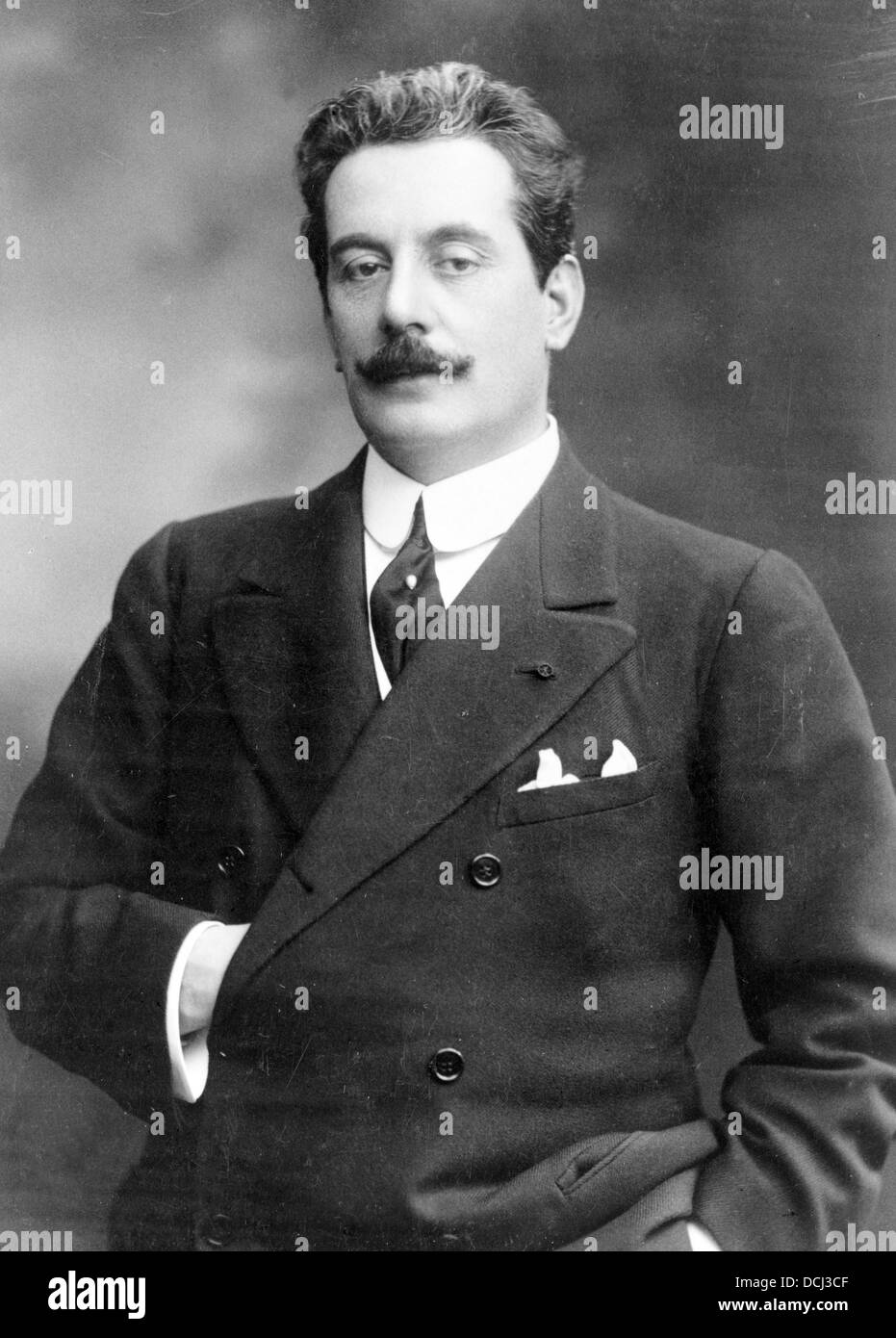 Giacomo Puccini, compositeur italien Banque D'Images