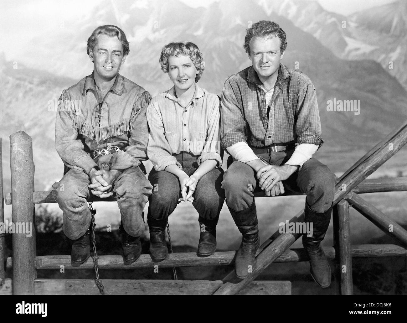 SHANE - Alan Ladd, Jean Arthur, Van Heflin - réalisé par George Stevens - Paramount, 1953. Banque D'Images