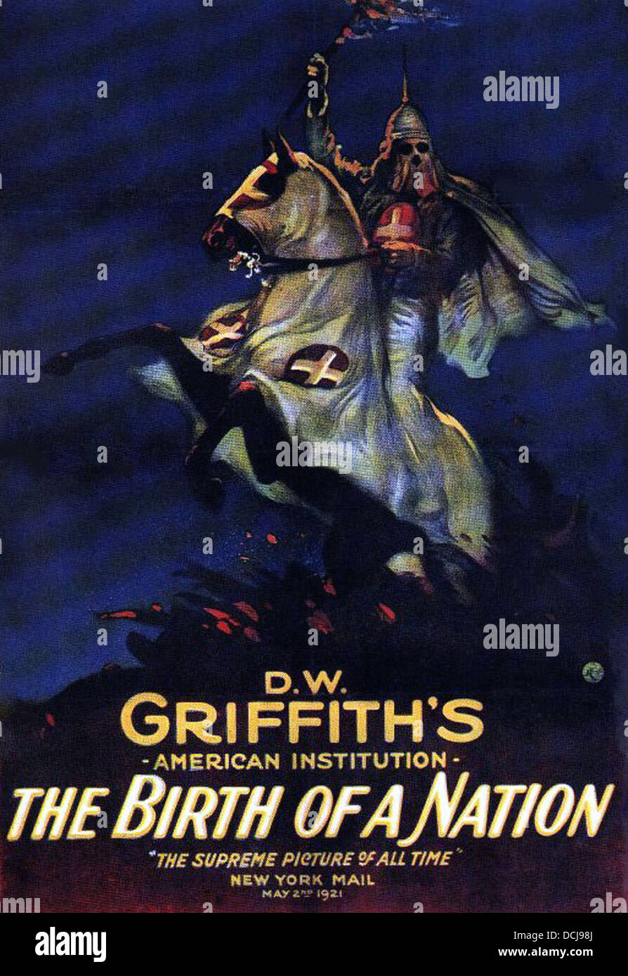 La NAISSANCE D'UNE NATION - Affiche - film réalisé par D. W. Griffith - Epoch produisant Corp 1915 Banque D'Images