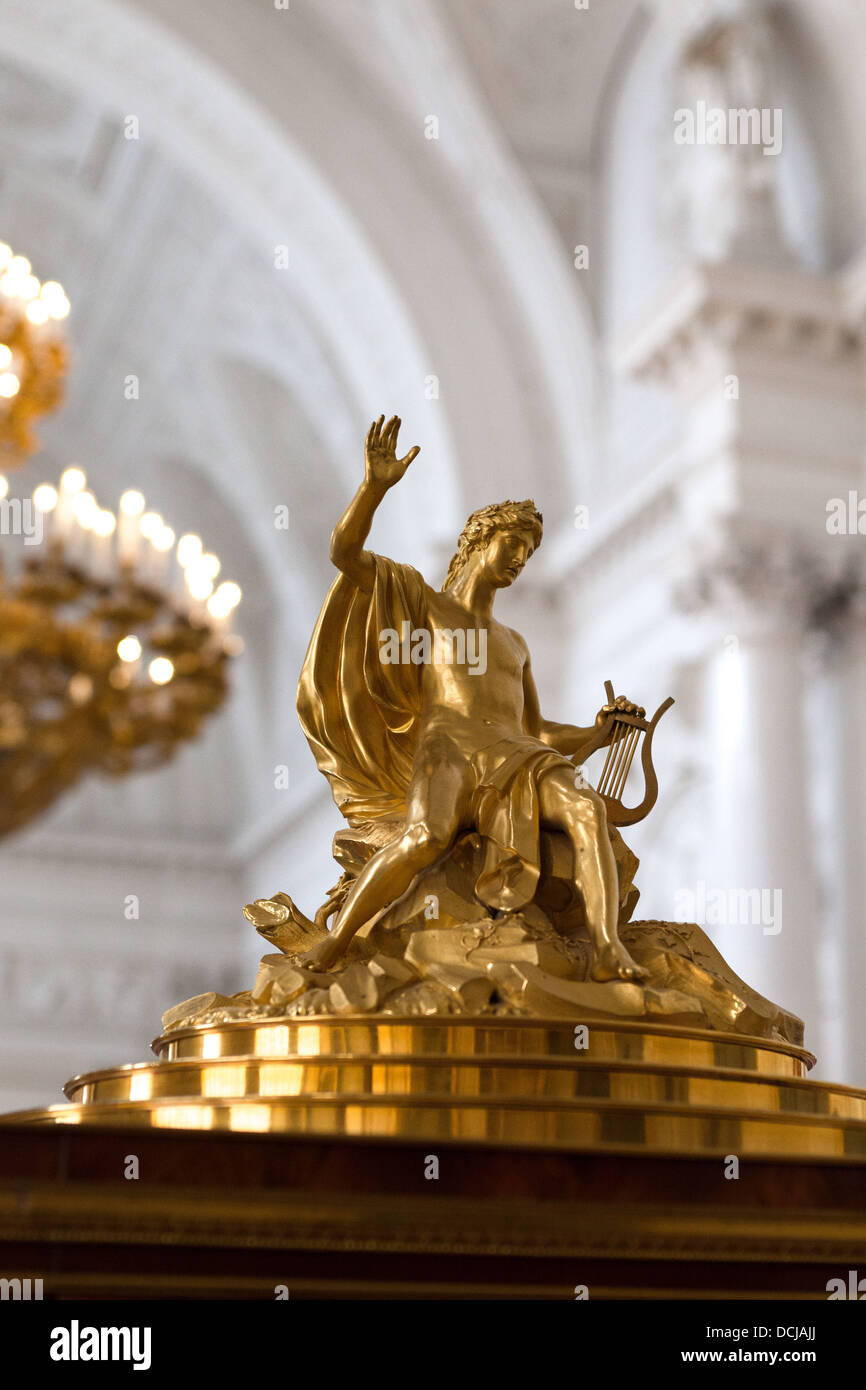 Oeuvres originales,intérieur et l'architecture. Décor L'ermitage St Petersburg Russia Banque D'Images
