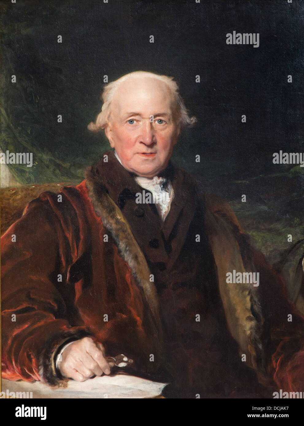 19e siècle - John Julius Angerstein - sir Thomas Lawrence (1816) - Metropolitan Museum of Art - New York Huile sur toile Banque D'Images