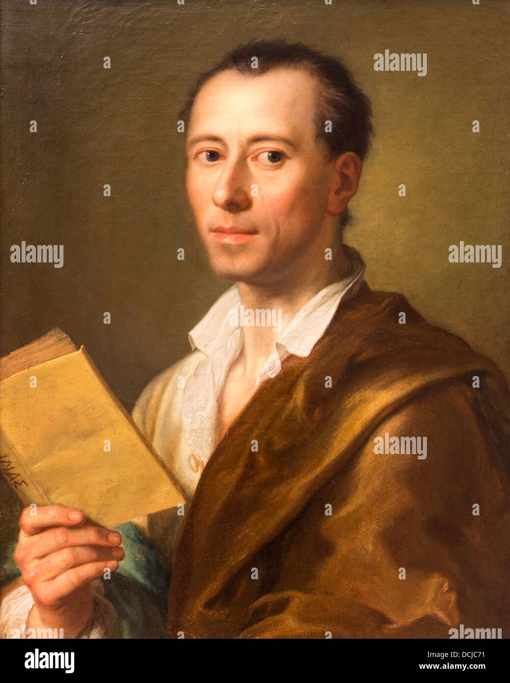 18e siècle - Johann Joachim Winckelmann, 1777 - Anton Raphael Mengs, Allemagne Philippe Sauvan-Magnet / Active Museum Banque D'Images