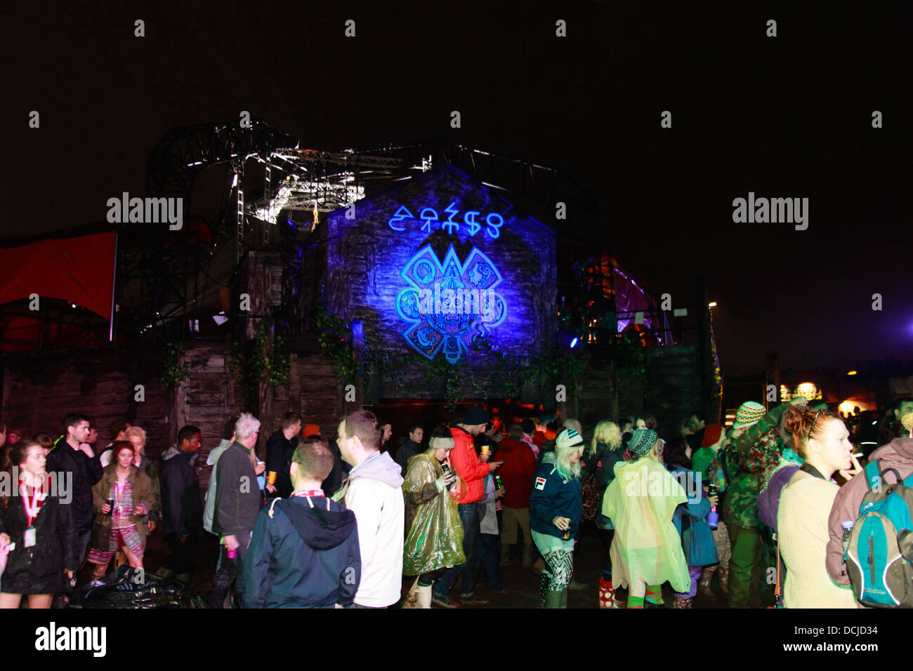 Bloc 9 repas au festival de Glastonbury 2013 . Somerset, Angleterre, Royaume-Uni. Banque D'Images