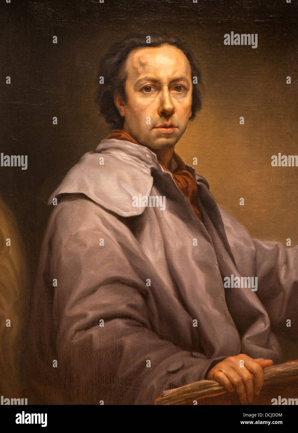 18e siècle - Autoportrait, 1776 - Anton Raphael Mengs Philippe Sauvan-Magnet / Active Museum Banque D'Images