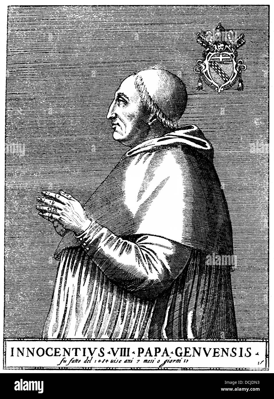 Innocent XIII ou Michelangelo Conti di Poli, 1655 - 1724, le Pape à partir de 1721-1724 Banque D'Images