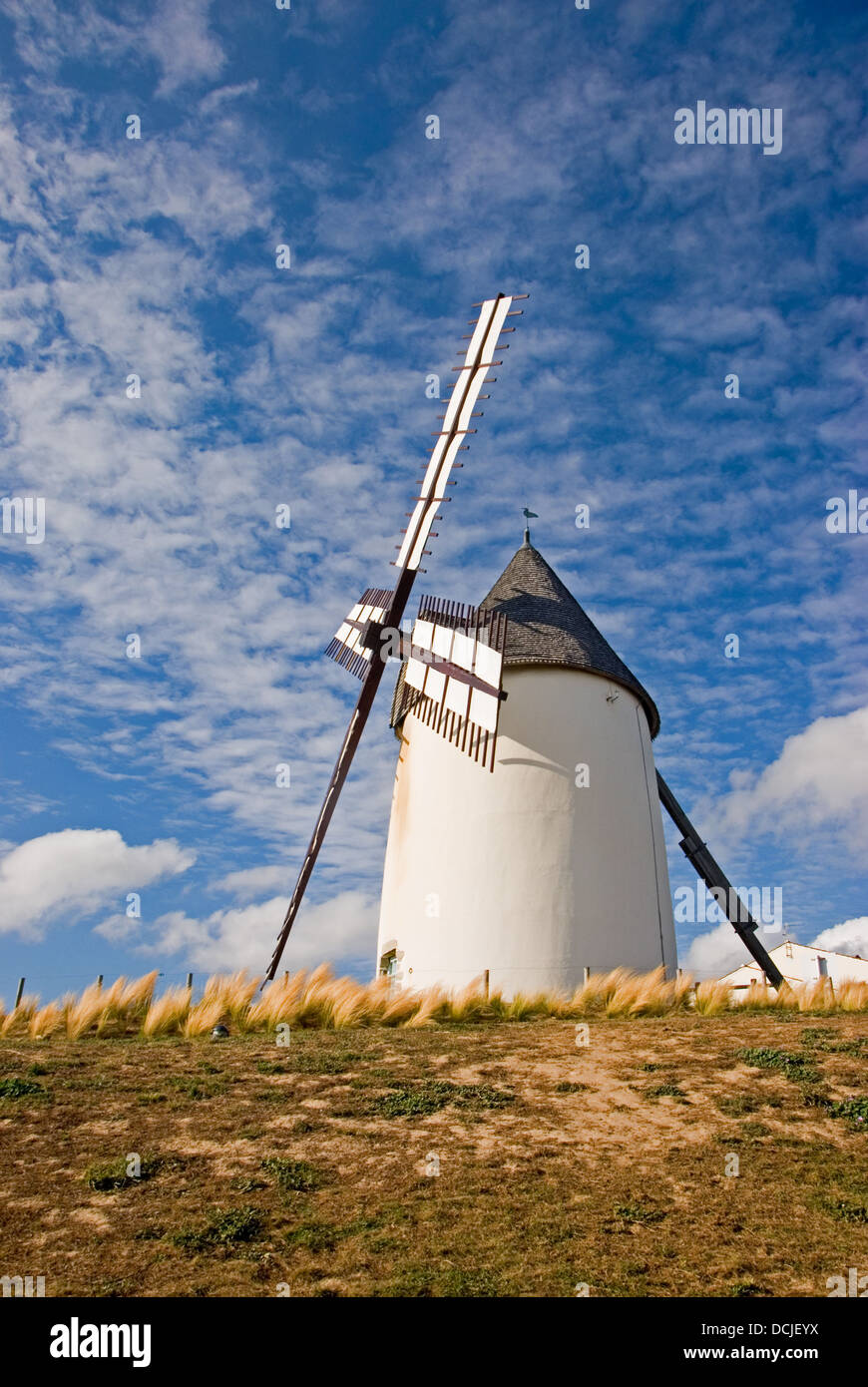Le moulin de la Conchette à Jard sur Mer. Banque D'Images