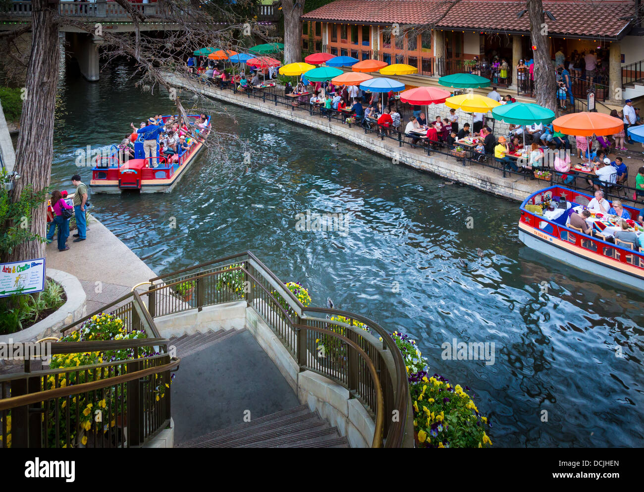 Le Riverwalk, San Antonio, Texas, United States Banque D'Images