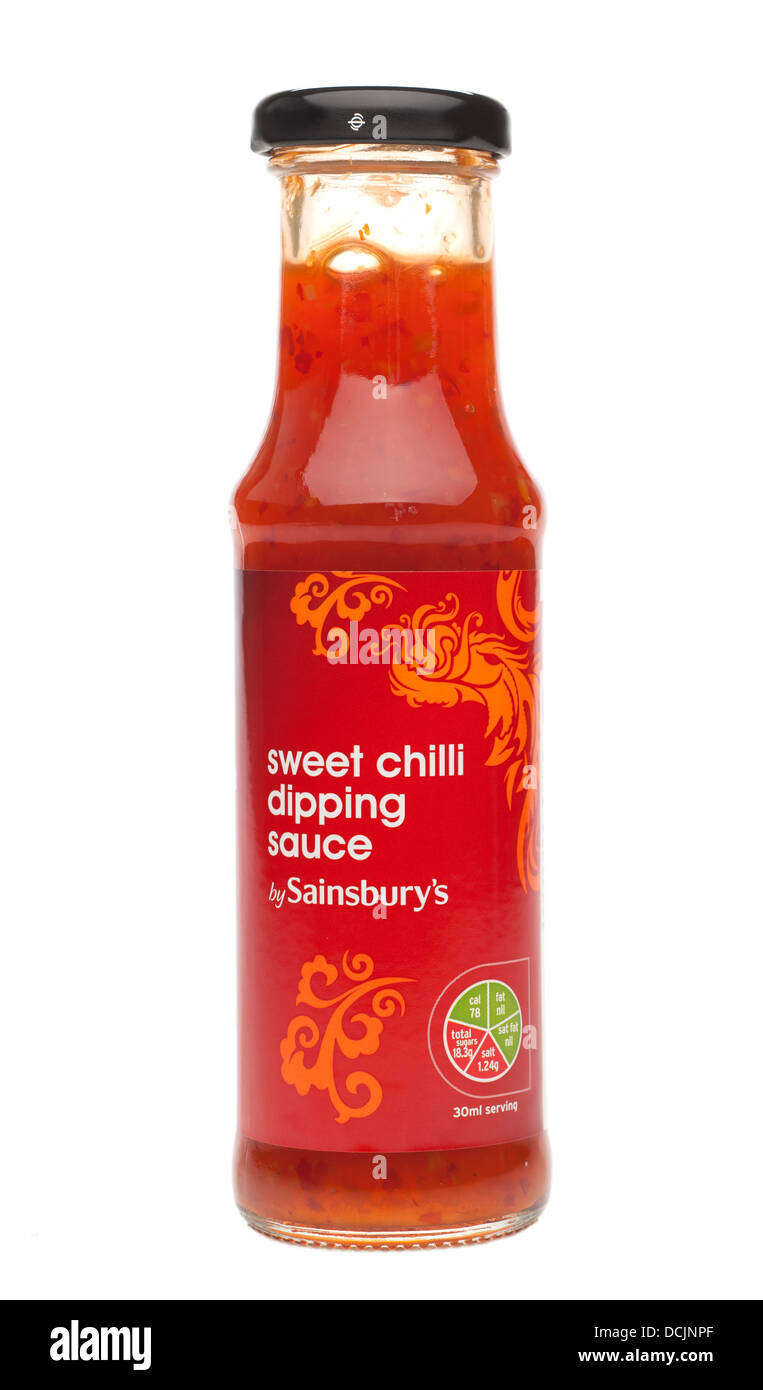 Pot de sauce chili douce Sainsburys Banque D'Images