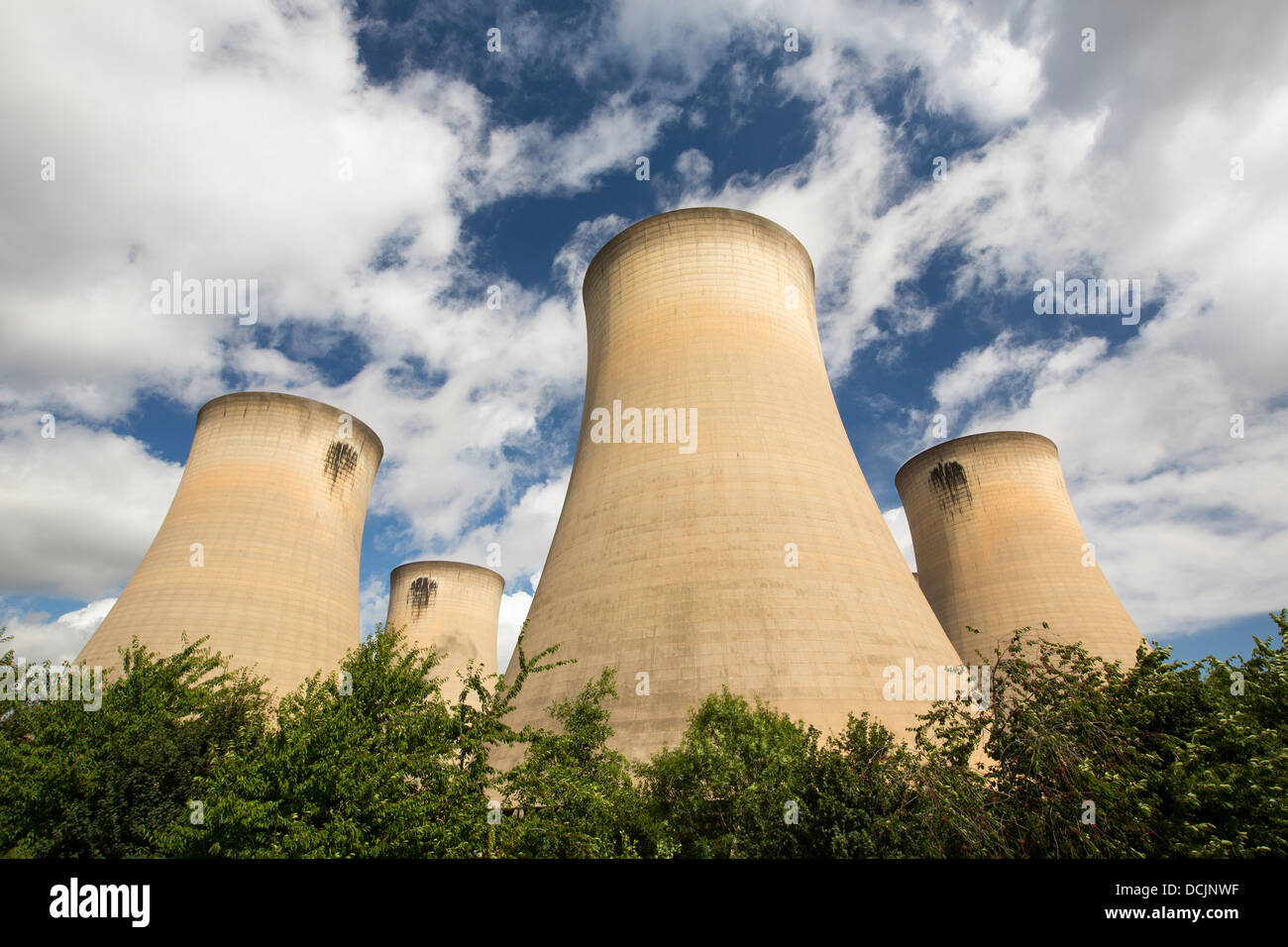 Drax power station dans le Yorkshire, est le plus grand émetteur de C02 en Europe. Banque D'Images