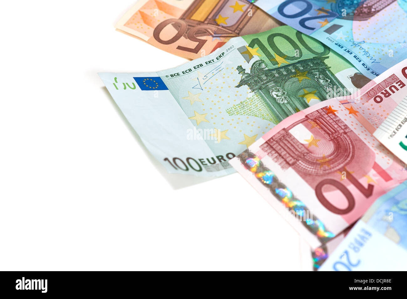 Billets de banque européenne, euro devise de l'Europe, d'Euros. Banque D'Images