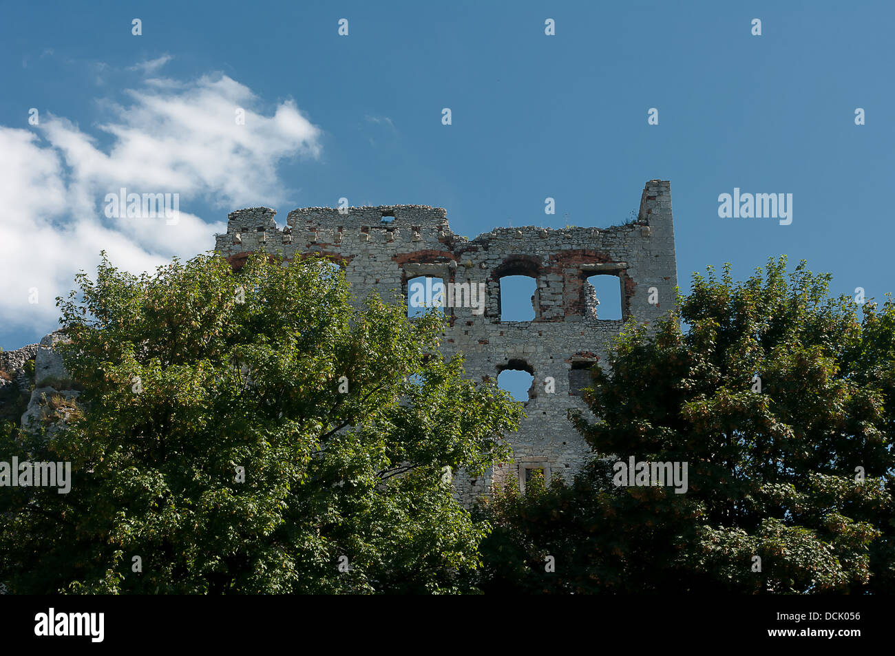 Les ruines d'un château médiéval d'Ogrodzieniec Banque D'Images