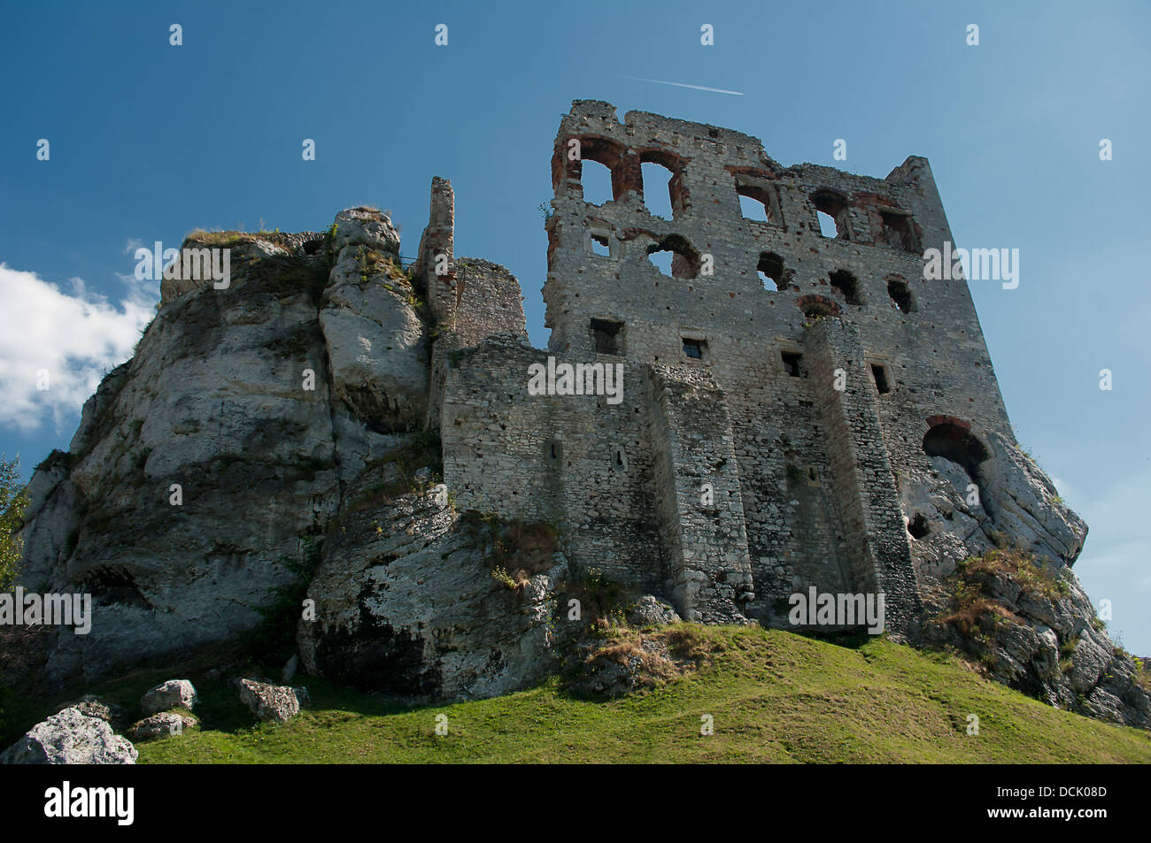 Les ruines d'un château médiéval d'Ogrodzieniec Banque D'Images