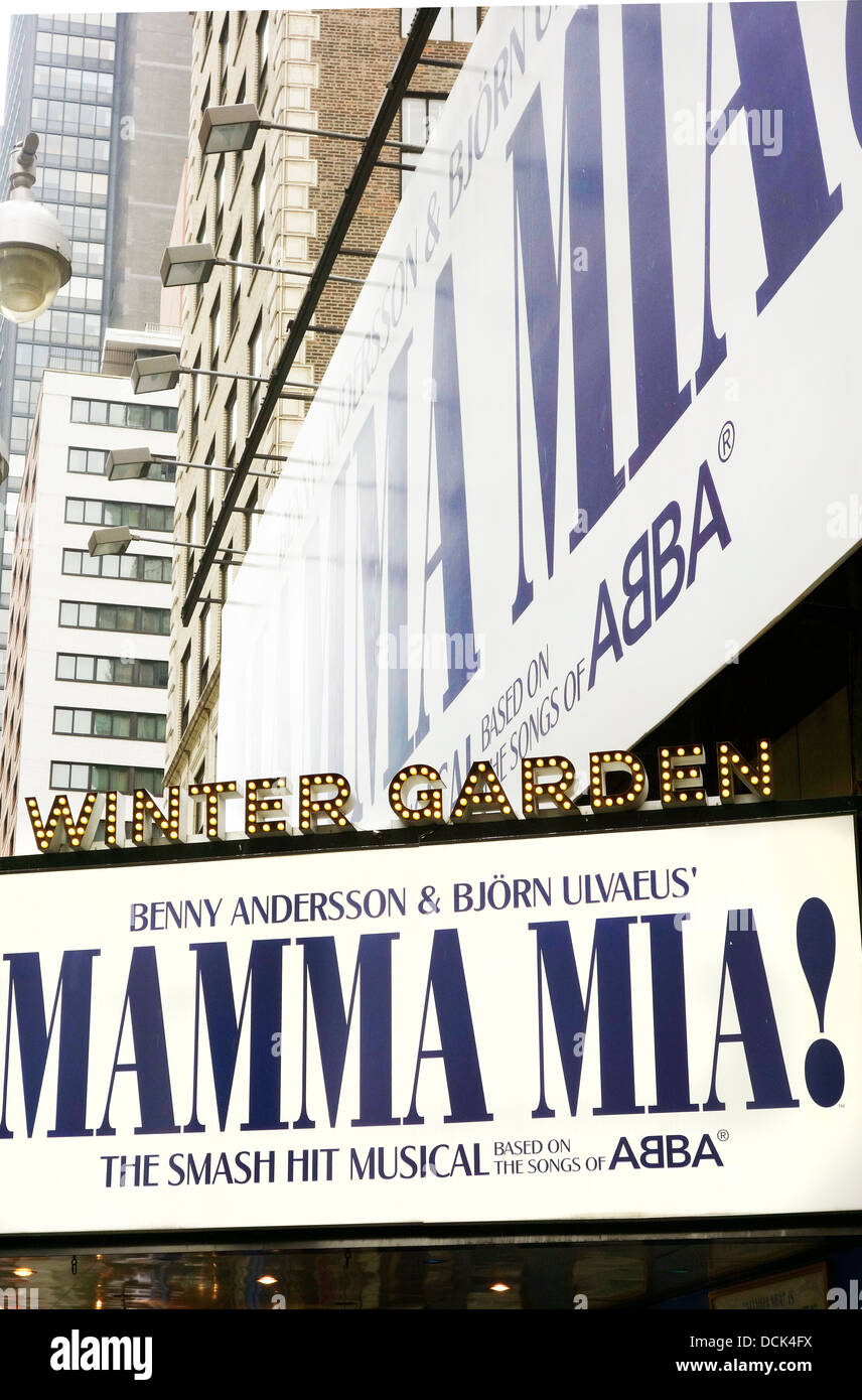 Mamma Mia au Winter Garden Theatre Banque D'Images