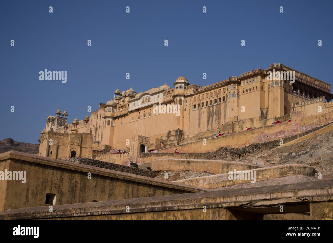 ( Ambre Amer ) Fort / Palace - Jaipur, Rajasthan, Inde Banque D'Images