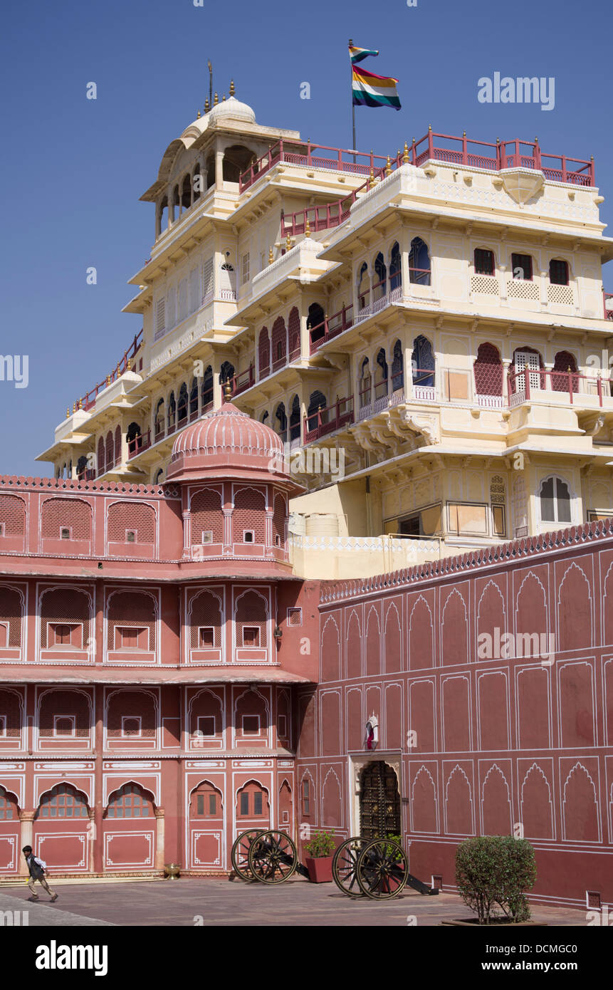 City Palace - Jaipur, Rajasthan, Inde Banque D'Images