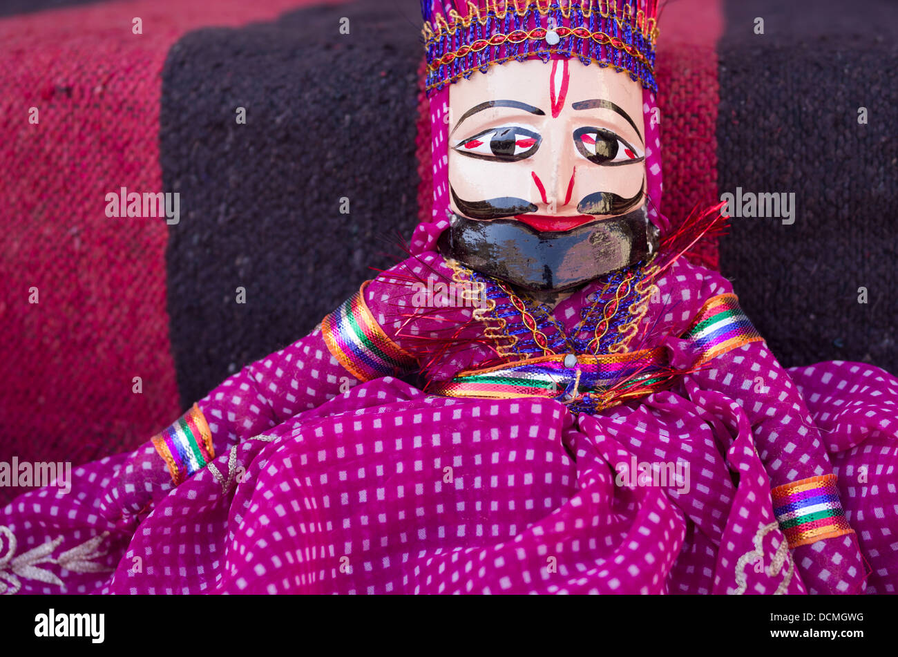Marionnette à la vente à City Palace - Jaipur, Rajasthan, Inde Banque D'Images