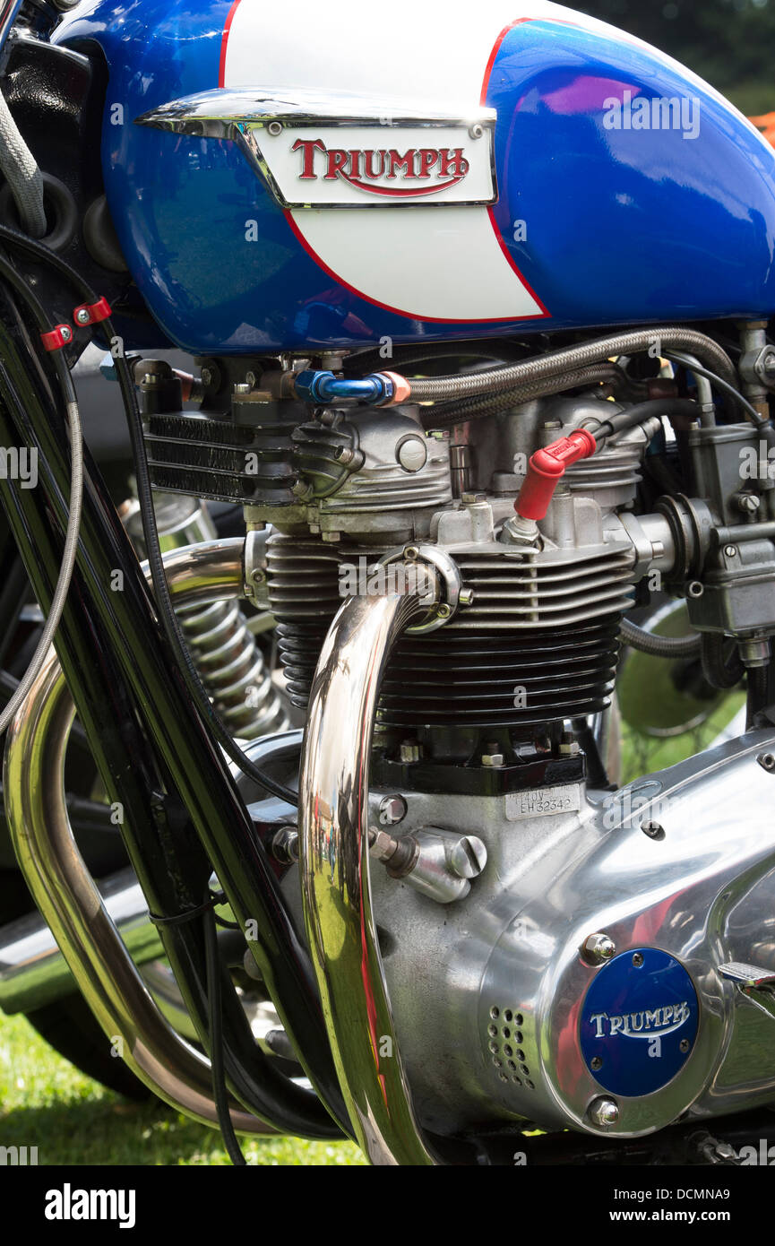Moto Triumph. Moto classique britannique Banque D'Images