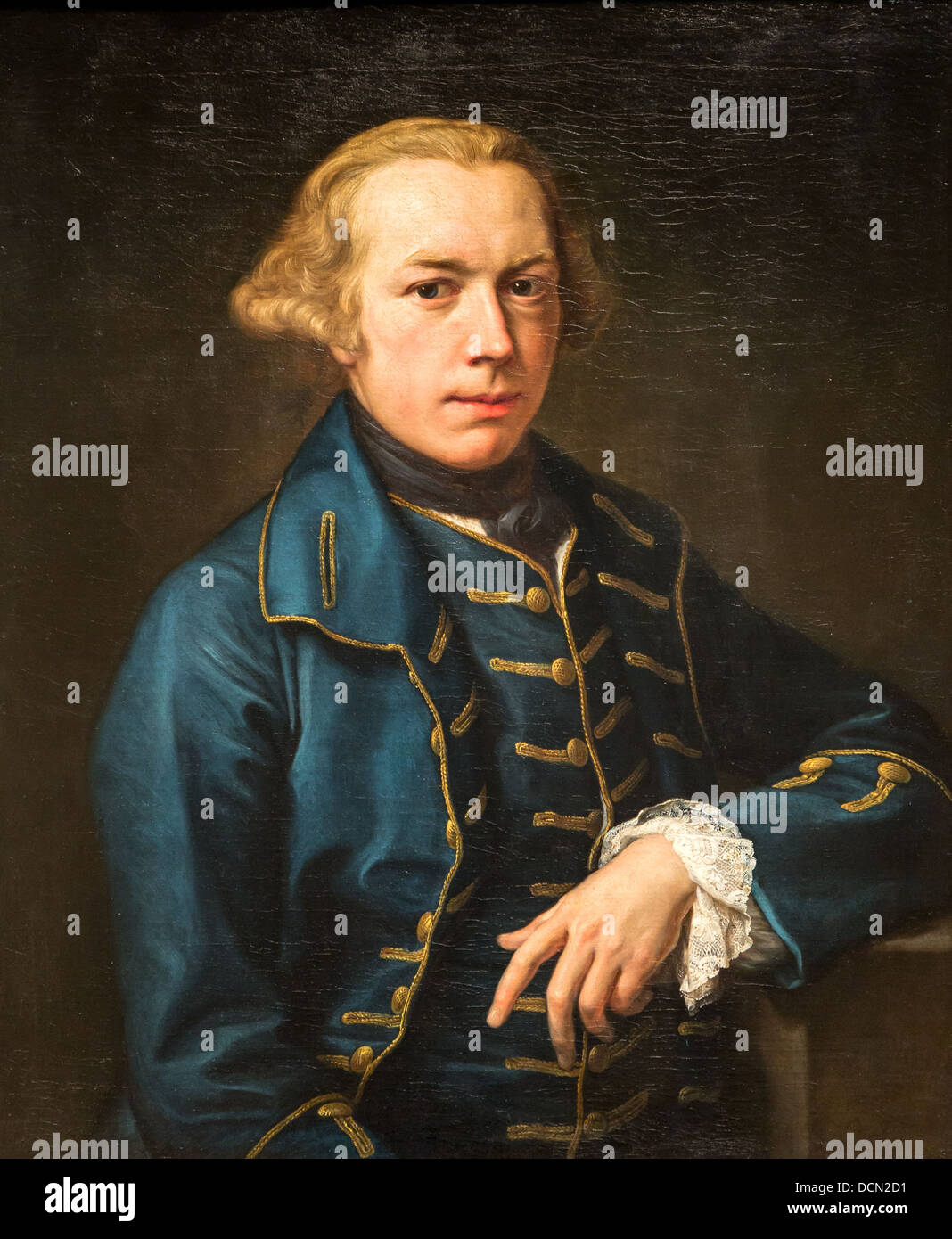 18ème siècle - Portrait d'un gentilhomme, 1762 - Pompeo Batoni Philippe Sauvan-Magnet / Active Museum Banque D'Images