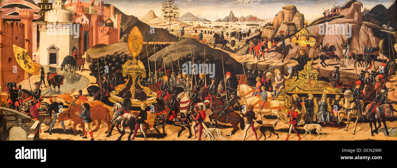 15e siècle - Le triomphe de Camillus, 1470 - Bagio d'Antonio Philippe Sauvan-Magnet / Active Museum Banque D'Images