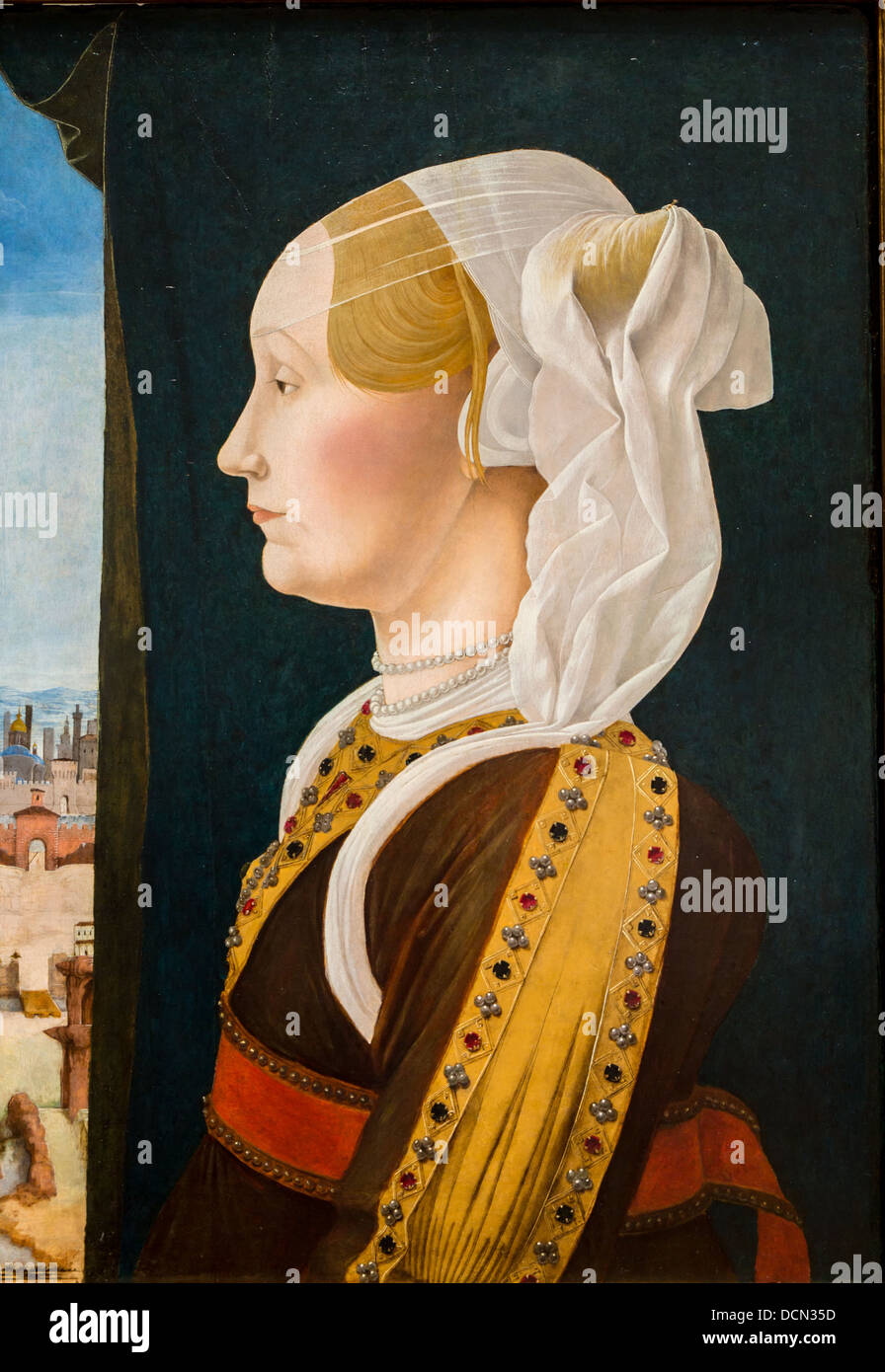 15e siècle - Ginevra, Bentivolglio - 1474 Ercole de' Roberti Philippe Sauvan-Magnet / Active Museum Banque D'Images