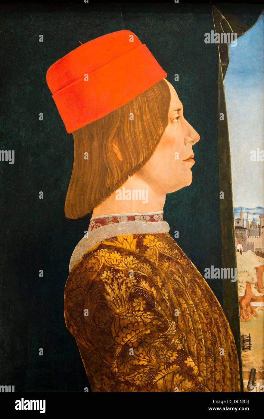 15e siècle - Giovanni Bentivoglio, 1474 - Ercole de' Roberti Philippe Sauvan-Magnet / Active Museum Banque D'Images