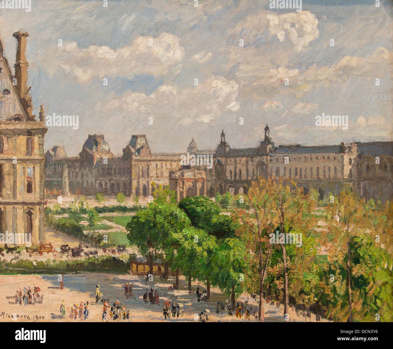 20e siècle - la place du Carrousel, Paris, 1900 Camille Pissarro - Philippe Sauvan-Magnet / Active Museum Banque D'Images