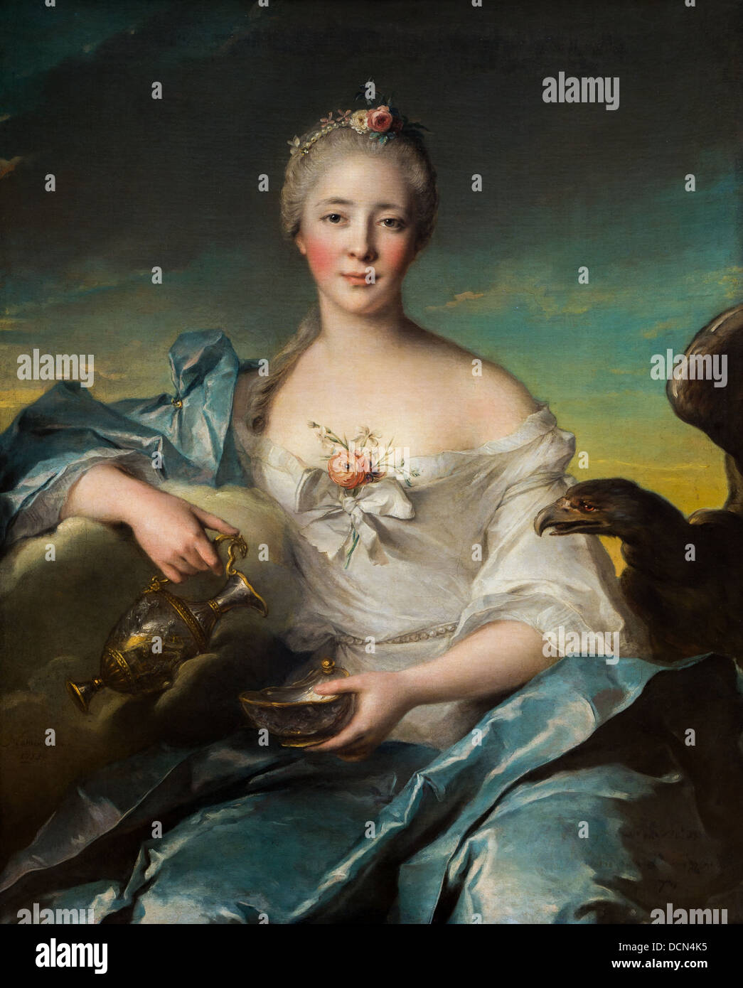 18e siècle - Madame Le Fèvre de Caumartin comme Déméter, 1753 - Jean Marc Nattier Philippe Sauvan-Magnet / Active Museum Banque D'Images